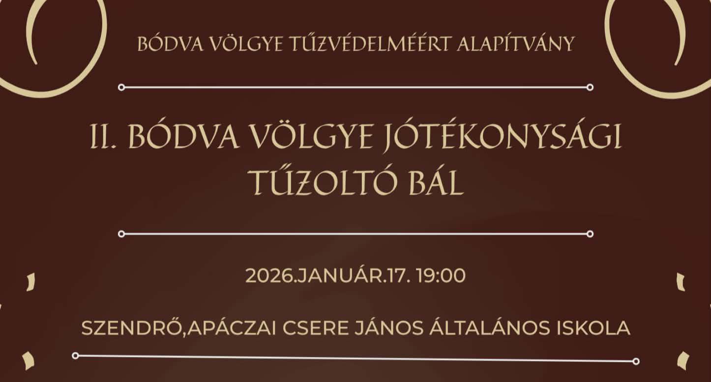 II. BÓDVA VÖLGYE JÓTÉKONYSÁGI TŰZOLTÓBÁL